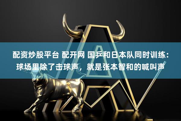 配资炒股平台 配开网 国乒和日本队同时训练：球场里除了击球声，就是张本智和的喊叫声